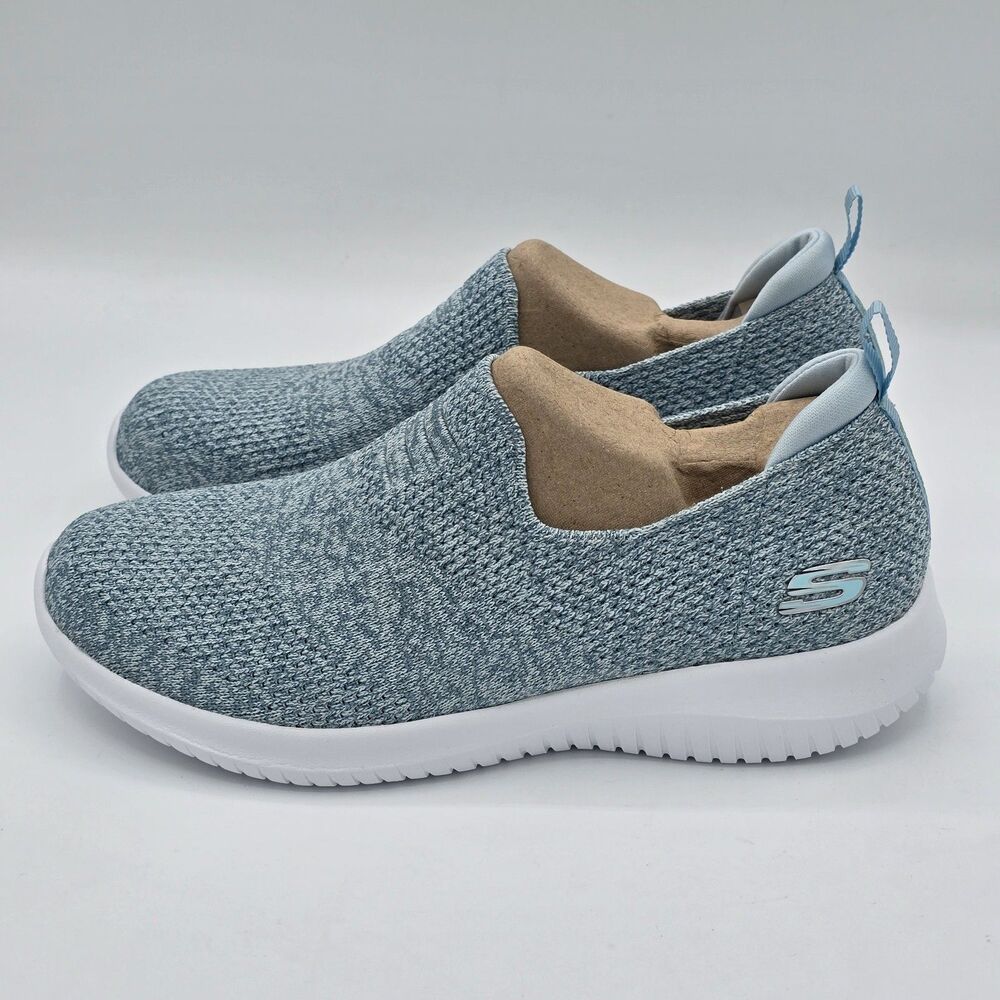 Skechers Ultra Flex Harmonious Slip On Shoes Light Blue Women’s Size 6.5 - Picture 6 of 7